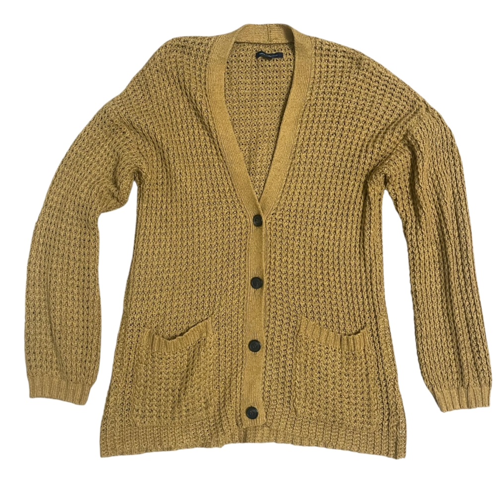 American Eagle Outfitters Tan Cardigan Sweater - Picture 2 of 9